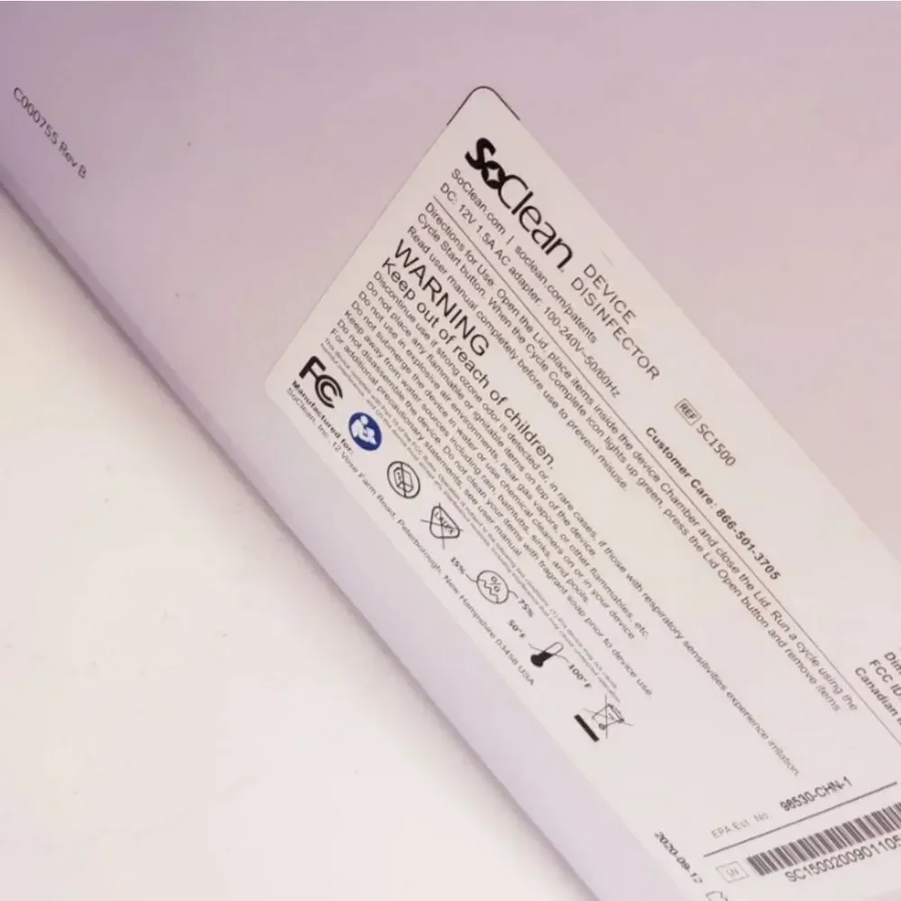 NEW!! SoClean Device Disinfector SC1500 - Picture 3 of 4